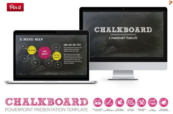 animated chalkboard powerpoint template